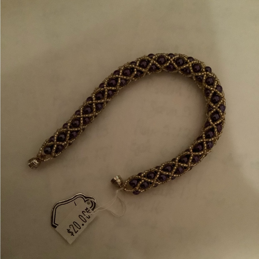 Hand-made Woven Pearls Bracelet